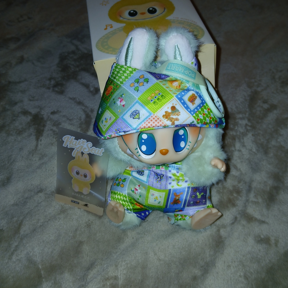 Brand New Adorable Have A Seat Labubu With Outfit